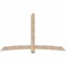 Ekena Millwork Bellingham Smooth Timber Gable Bracket, Douglas Fir, 96"W x 56"H x 5 1/2"D x 5 1/2"F, 14/12 Pitch GBW096X56X0606BEL00SDF - alternate 1